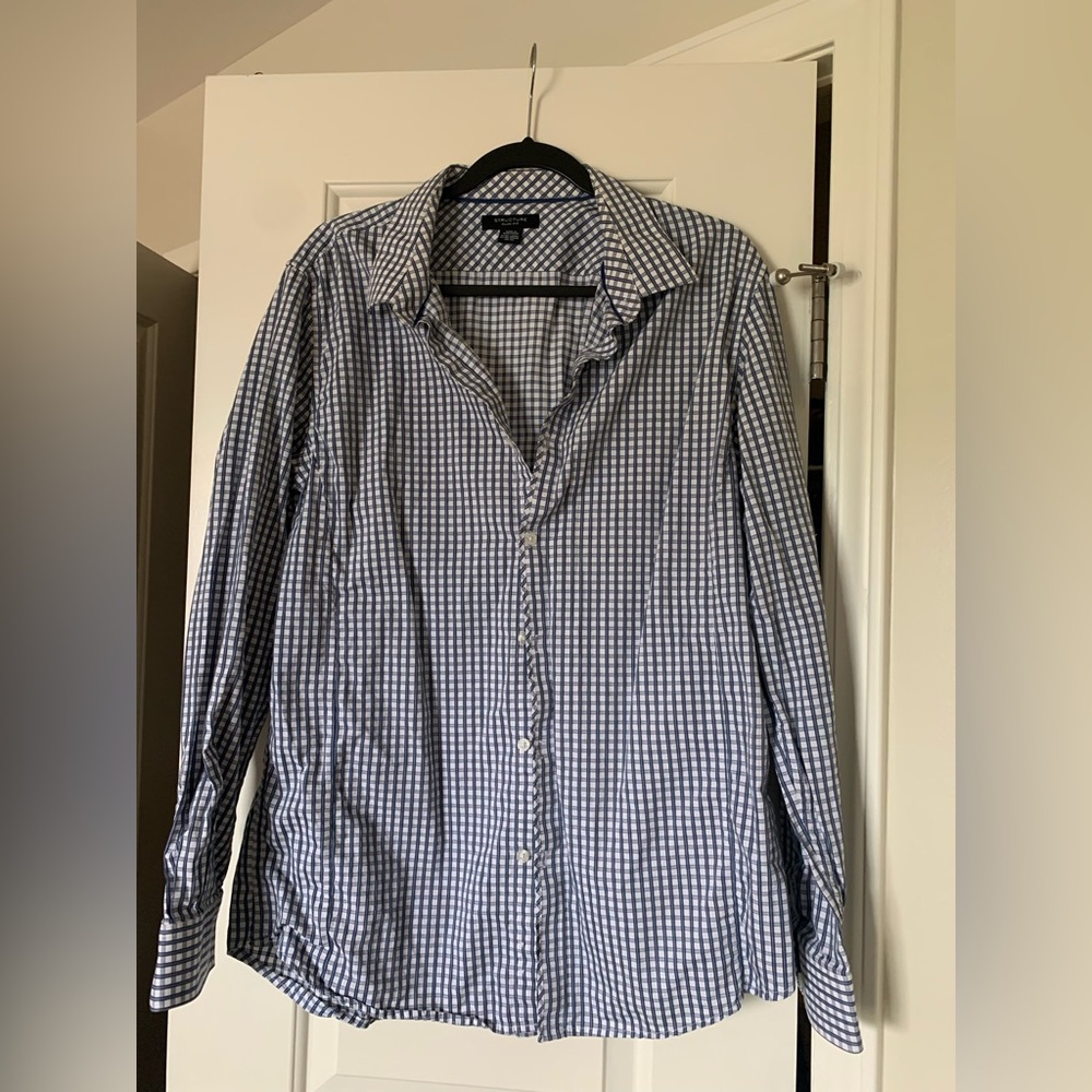 Structure Men’s XL slim fit button up shirt
